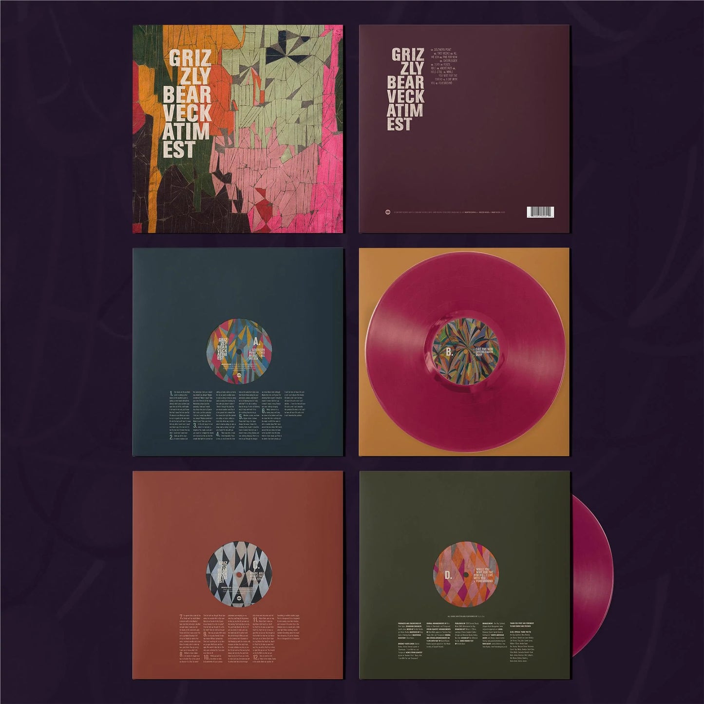 Grizzly Bear - Veckatimest (Reissue Magenta Coloured Double Vinyl LP)