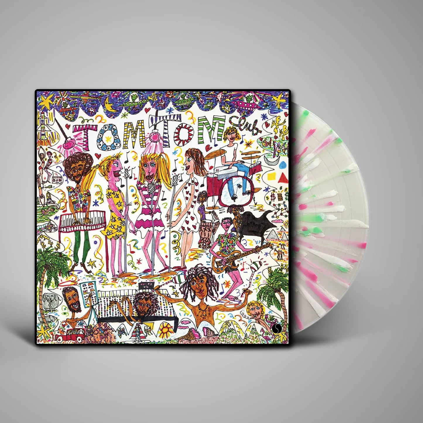 Tom Tom Club - Tom Tom Club (45th Anniversary: Clear with Pink, White & Green Splatter Vinyl)