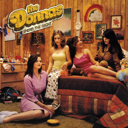 The Donnas - Spend The Night (Clear with Canary and Pink Splatter)