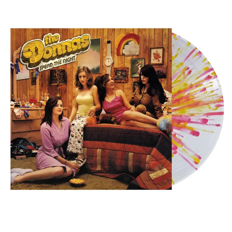 The Donnas - Spend The Night (Clear with Canary and Pink Splatter)